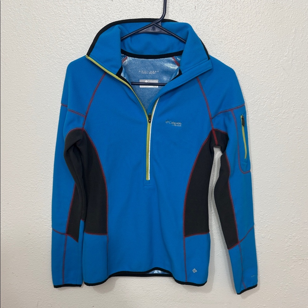 Women’s Columbia Blue and Black Half-Zip Jacket